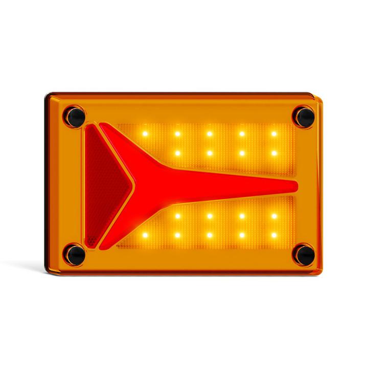 LED Autolamps Indicator Lamp with Diffused Tail Function Coloured Lens 12-24V 595AM