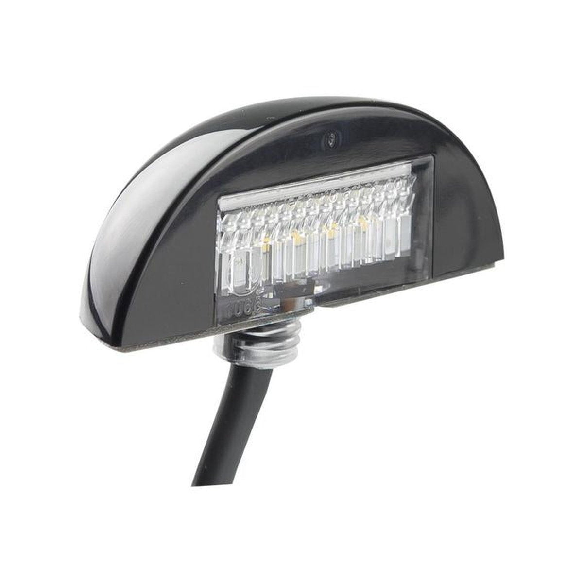 LED Autolamps Licence Plate Lamp with Black Base 60x22x32mm 12-24V 60BLMB
