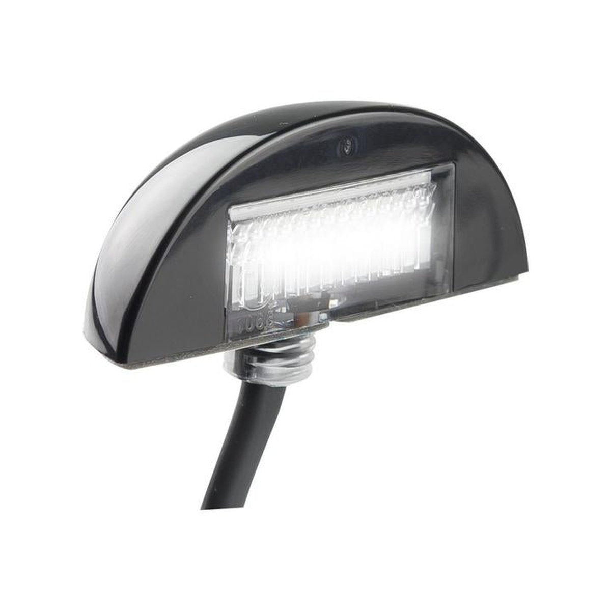 LED Autolamps Licence Plate Lamp with Black Base 60x22x32mm 12-24V 60BLMB