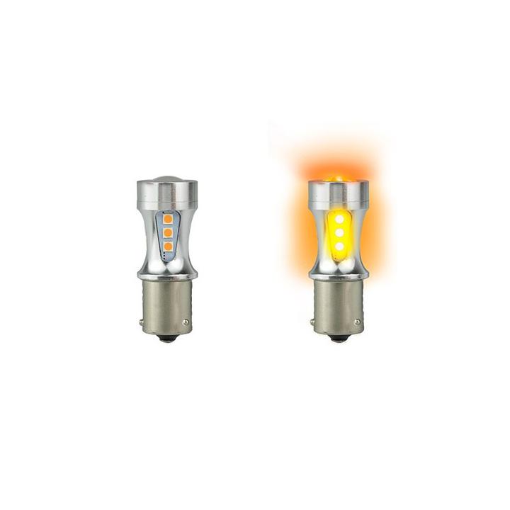 LED Autolamps Indicator Lamp Bayonette Amber 12-24V Canbus Compatible 7057AM