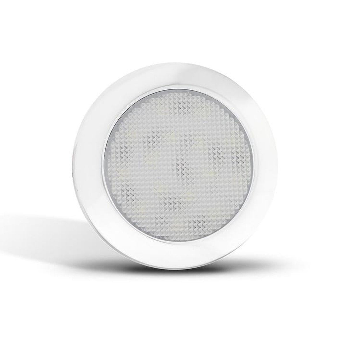 LED Autolamps Interior Lamp with Chrome Bezel  Cool White 76 x 9mm 12V 7515WB