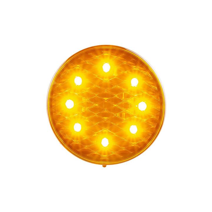 LED Autolamps Indicator Lamp Round Coloured Lens 80mm 12V 82AB