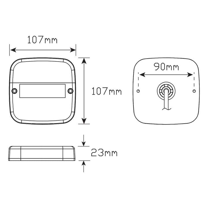 LED Autolamps Stop/Tail/Indicator/Reflector LED Light 12V Poly Bag 99AR