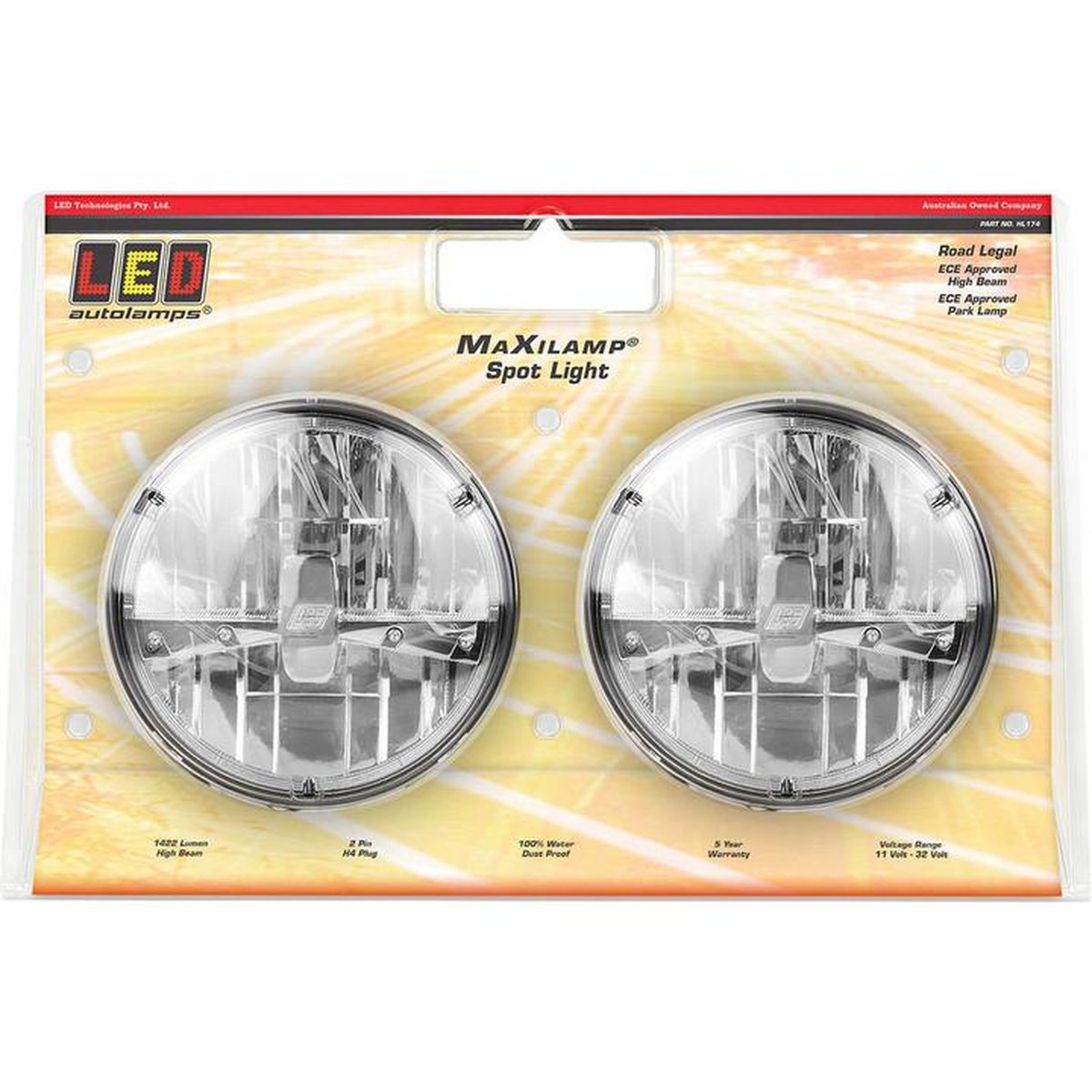 LED Autolamps HL174 Headlight High Beam ECE AP 10-32V HL174
