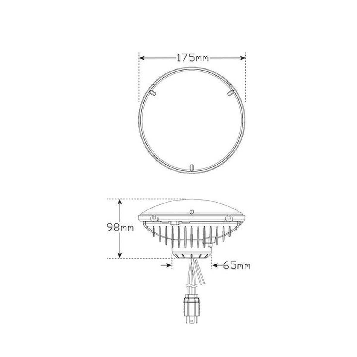 LED Autolamps HL174 Headlight High Beam ECE AP 10-32V HL174
