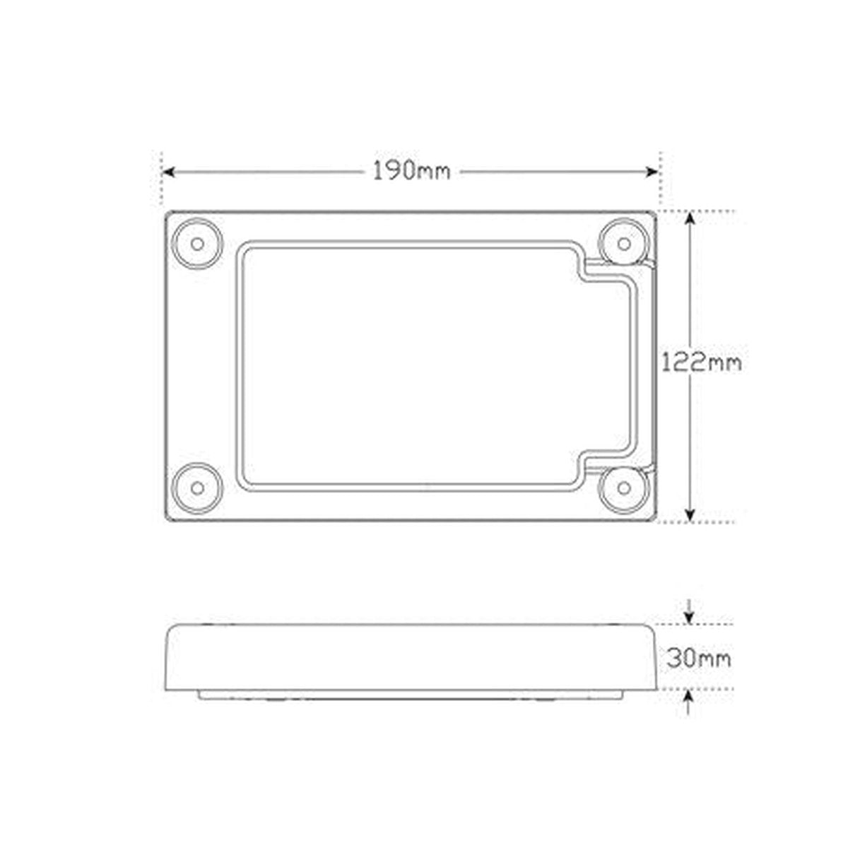 LED Autolamps Reverse J3 White LED Lamp Insert 12/24V J3WM