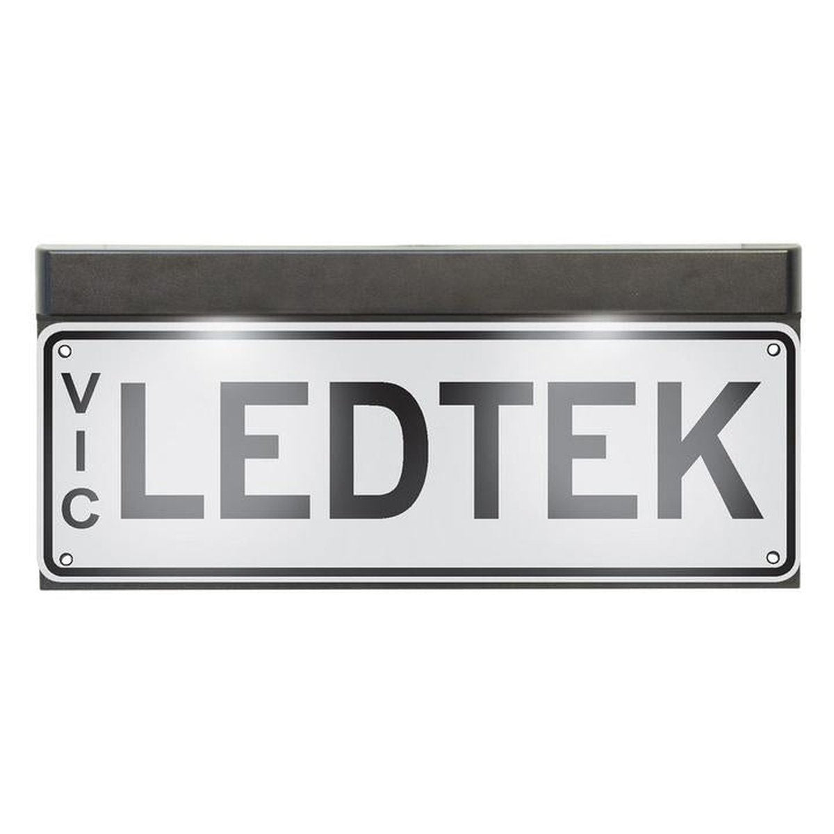 LED Autolamps Licence Plate Frame with 6 LEDs, 1m Wire and Clip in Connector 12-24V LP1