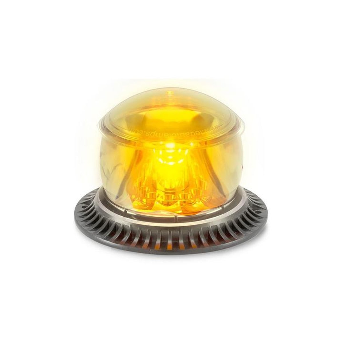 LED Autolamps Amber Beacon Light Amber Lens IP67 10/48V MB12AM