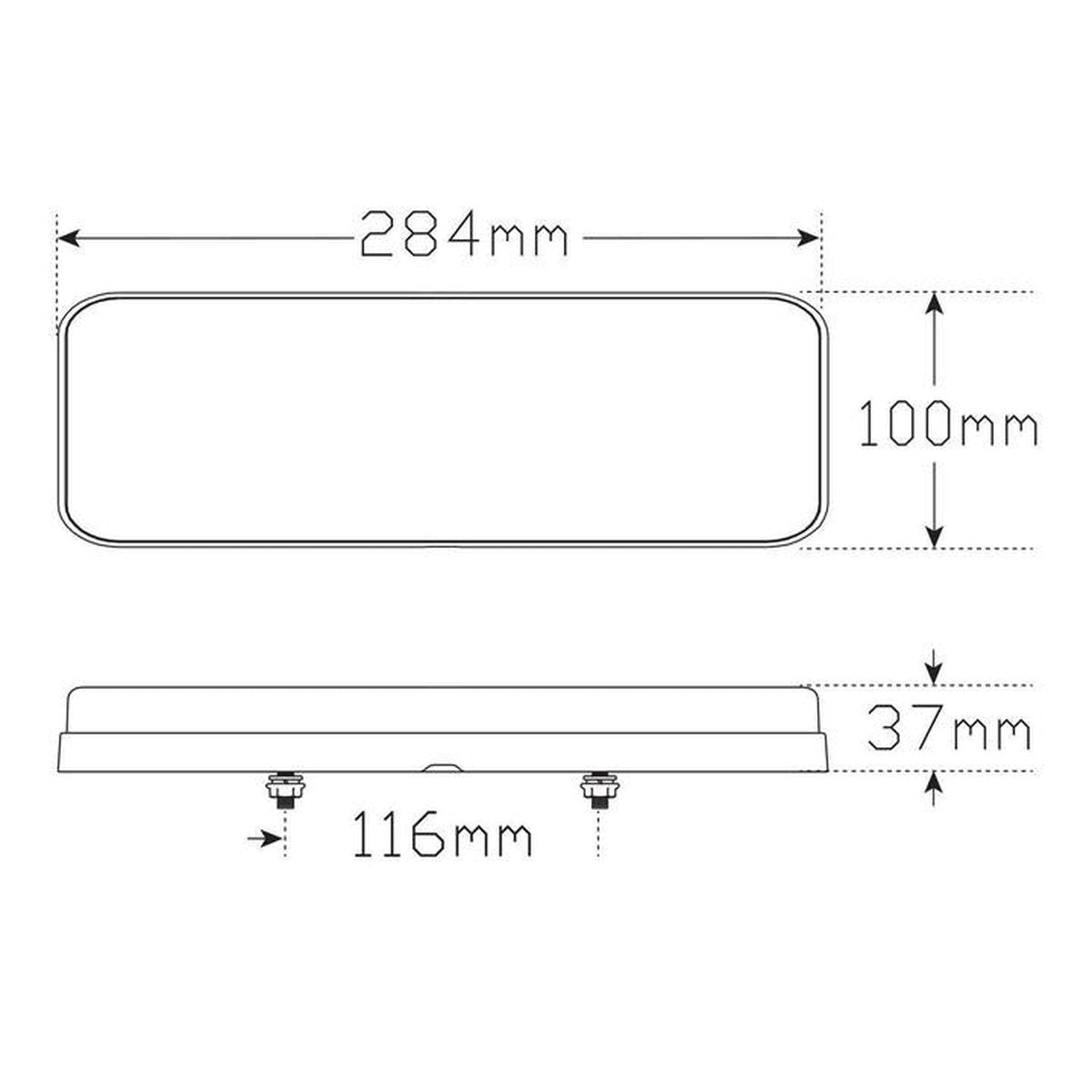 LED Autolamps Stop/Tail/Indicator/Reflector/Reverse RHS LED Light SO284RHS