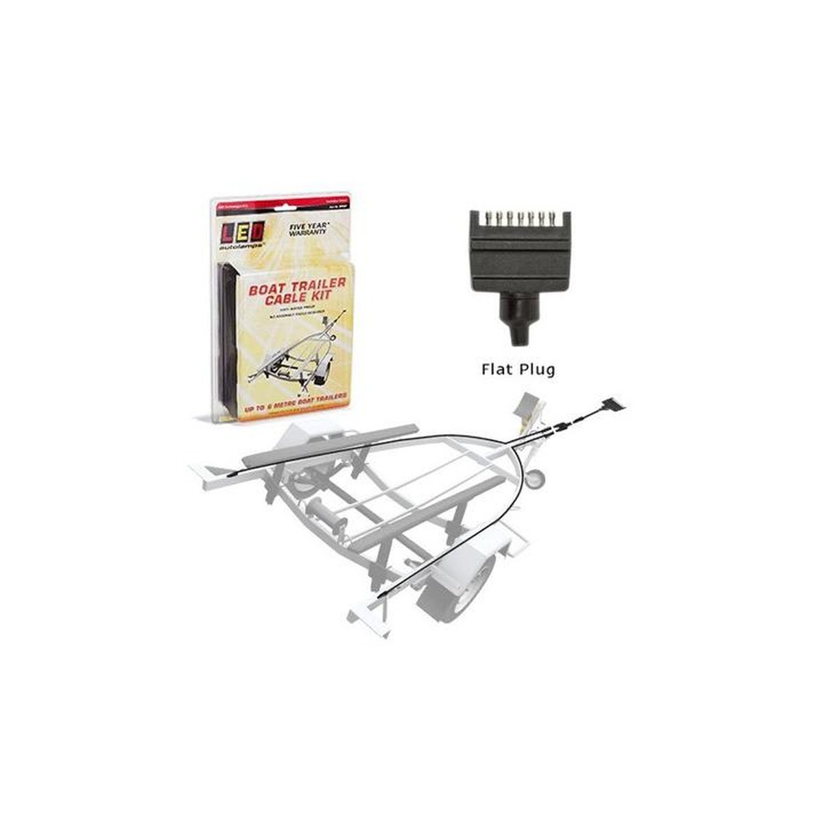 LED Autolamps  Boat Trailer Cable Kit BTK8F