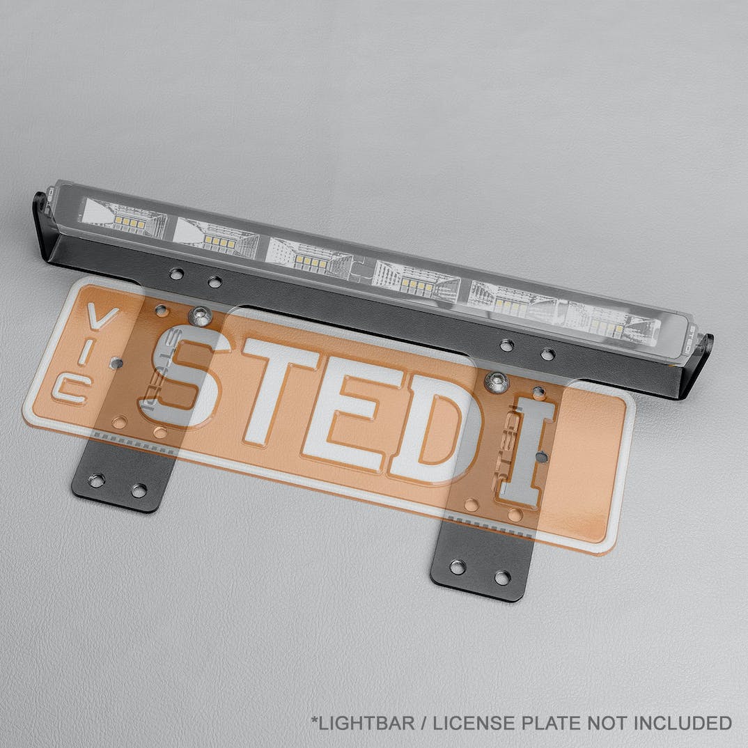 STEDI License Plate Reverse Bracket To Suit Micro V2 139 Inch NUMBRKMICRO139