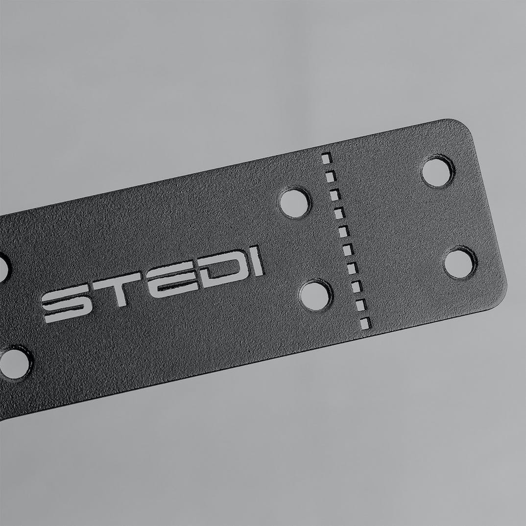 STEDI License Plate Reverse Bracket To Suit Micro V2 139 Inch NUMBRKMICRO139