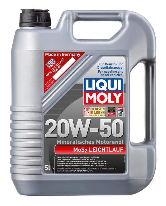 LIQUI-MOLY MoS2 Leichtlauf 20W-50 Engine Oil 5L 1212