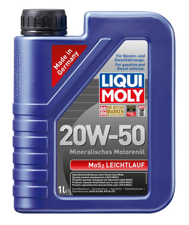 LIQUI-MOLY MoS2 Leichtlauf 20W-50 Engine Oil 1L 1220