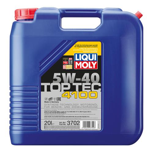 LIQUI-MOLY Top Tec 4100 5W-40 Full-Syn Engine Oil 20L 3702