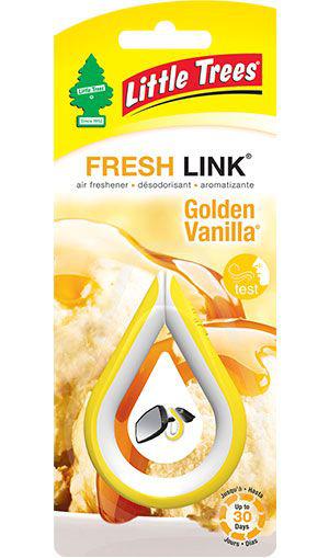 Little Trees Car Air Freshener Fresh Link Golden Vanilla 1 Pack