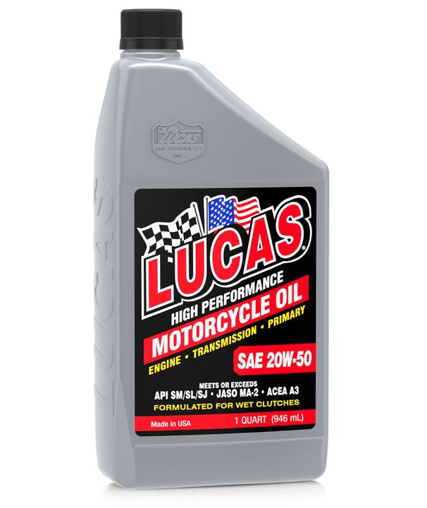 Lucas High Conventional Motorcycle Oil SAE 20W-50 946ml 10700