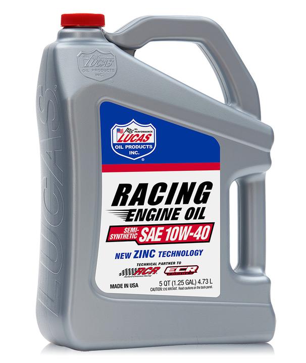 Lucas Semi-Synthetic Racing Only Motor Oil SAE 10W-40 4.73L 10913