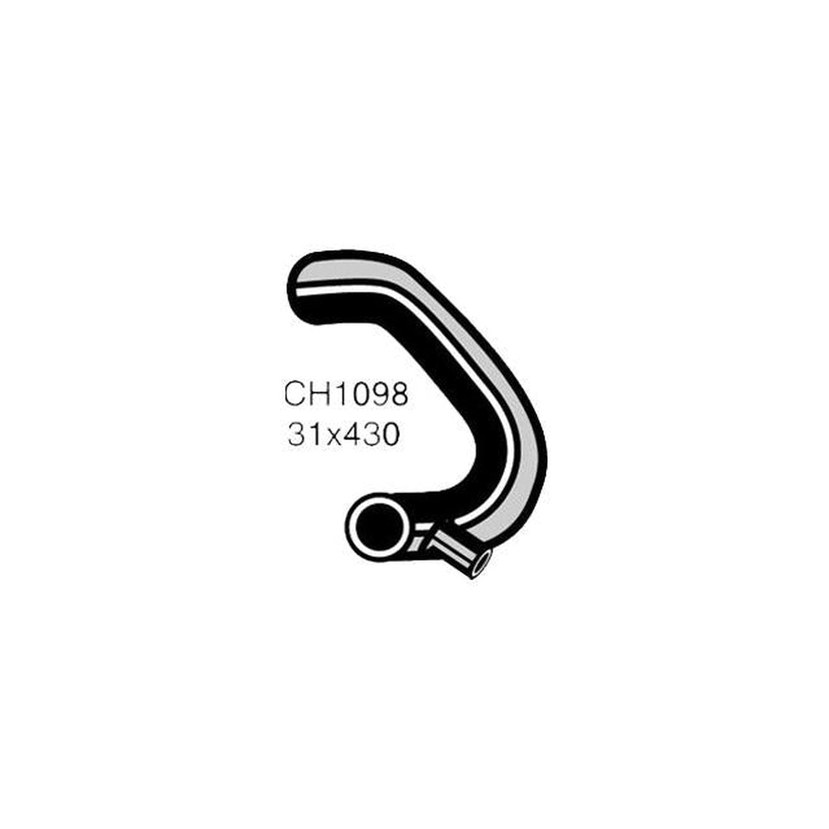 Mackay Radiator Hose Bottom CH1098