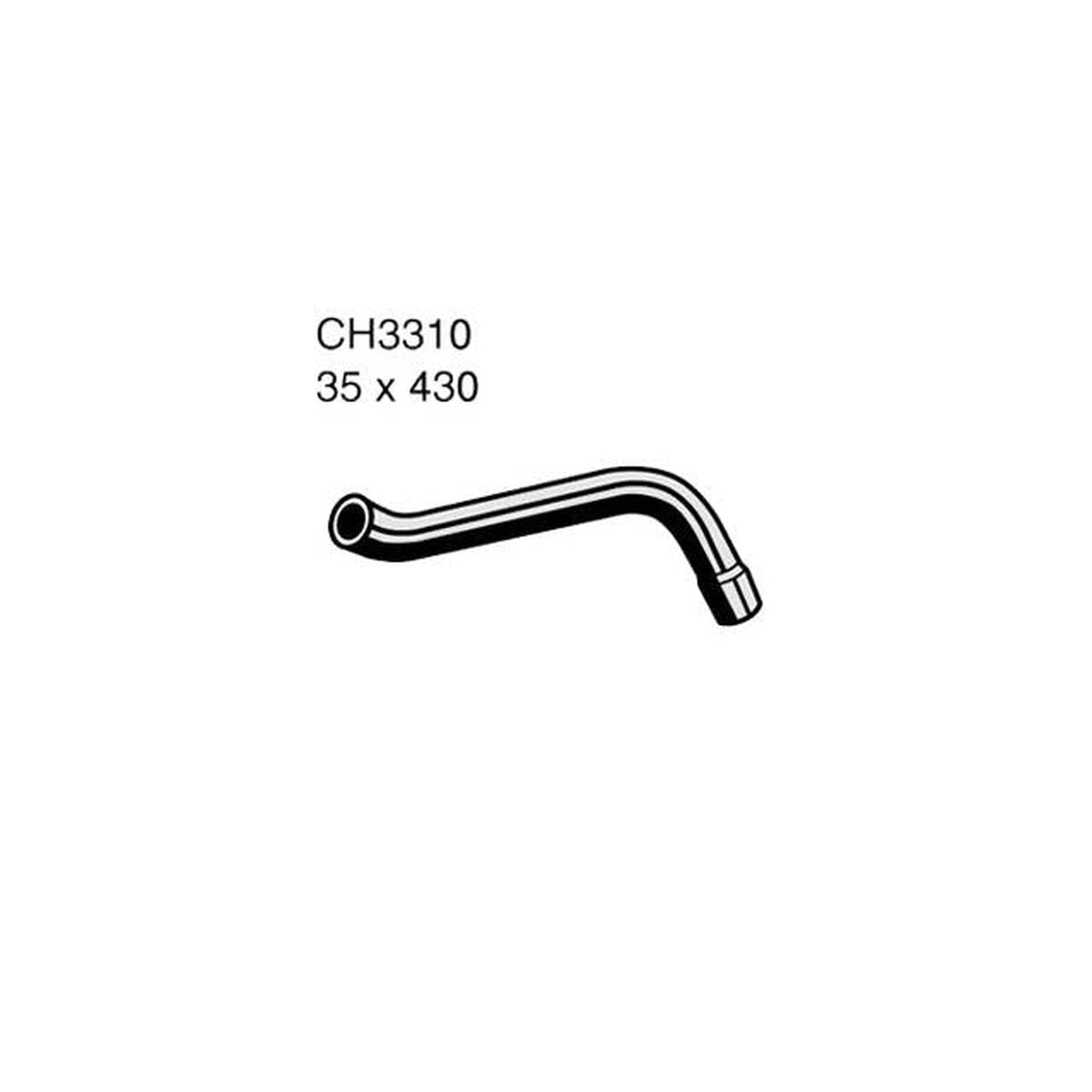 Mackay Radiator Hose Top CH3310