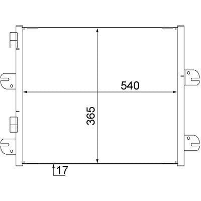 MAHLE AC Condenser Parallel Flow AC 560 000S