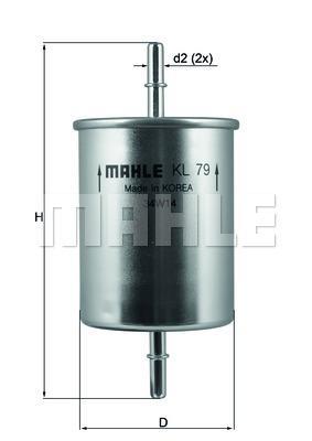 MAHLE Fuel Filter KL 79