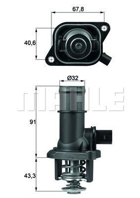 MAHLE Thermostat & Housing TI 16 105