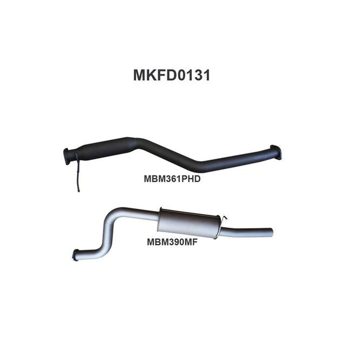 Manta 2.5" Catback Exhaust Fits Falcon BA BF 6Cyl Ute
