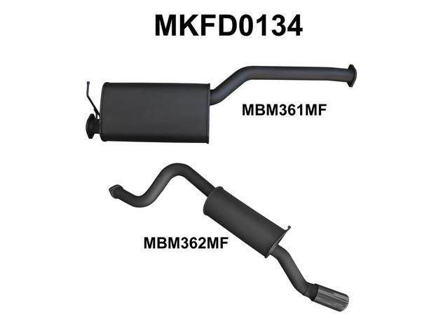 Manta 2.5" Catback Exhaust Quiet Fits Falcon FG 6Cyl XR6 Ute