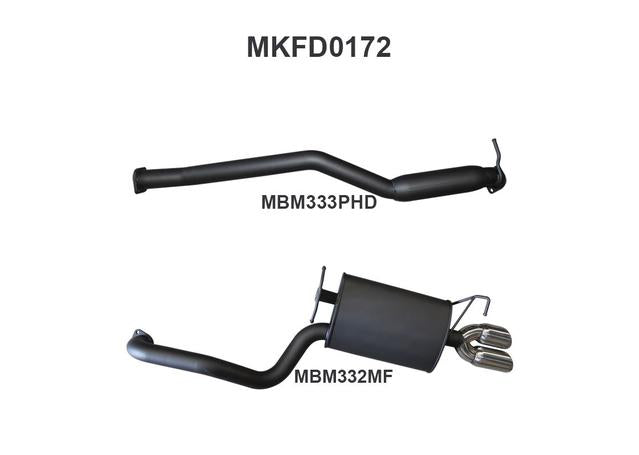 Manta 2.5" Cat-Back Systems Fits Falcon FG 6Cyl N/A Sedan