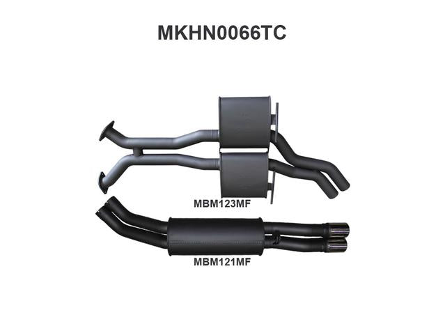 Manta 2.5" Dual Exhaust Cat Back Quiet Fits VP VR VS Sedan 5L V8 IRS