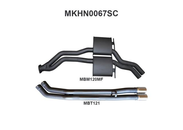 Manta 2.5" Dual Exhaust Cat Back Fits VP VR VS Sedan 5L V8 IRS