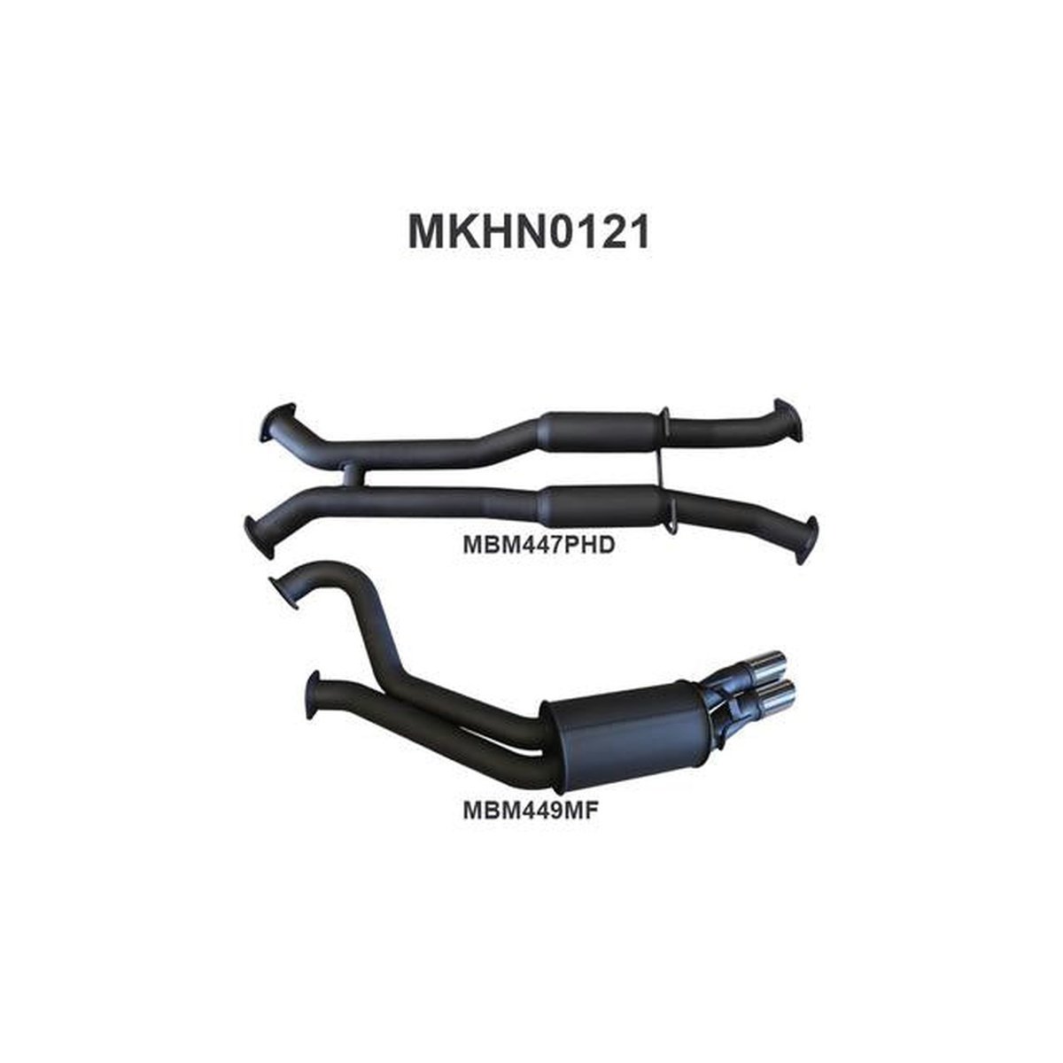 Manta 3" Dual Cat Back Exhaust Fits VT-VZ V8 Sedan