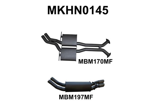 Manta 2.5" Dual Cat Back Exhaust Quiet Fits VX VY V8 Monaro