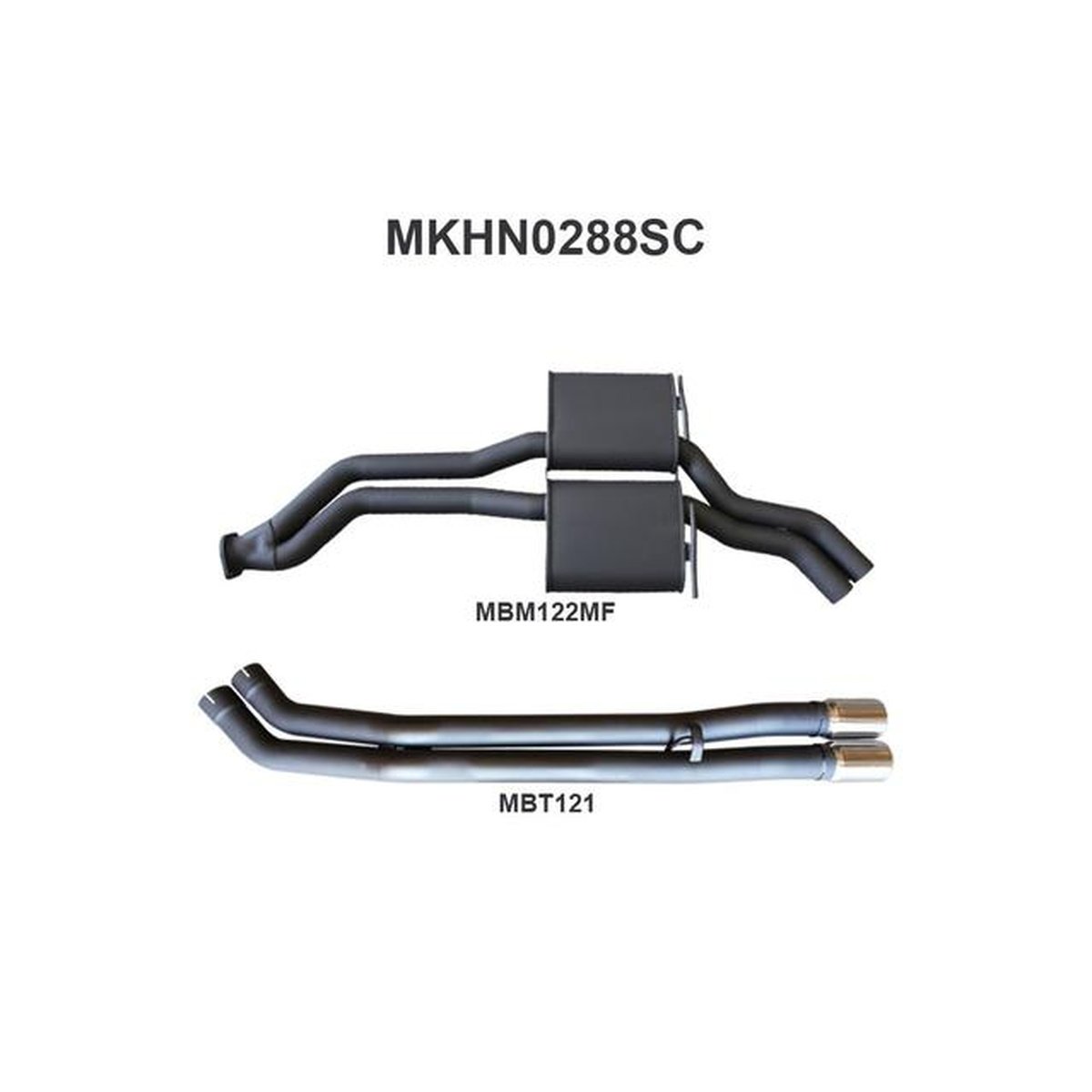Manta 2.5" Dual Cat Back Exhaust Fits VP VR VS Statesman V8