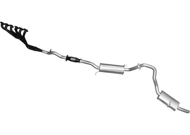Manta 2.5" Exhaust With Extractor And Cat Quiet Fits Patrol GU 4.5L