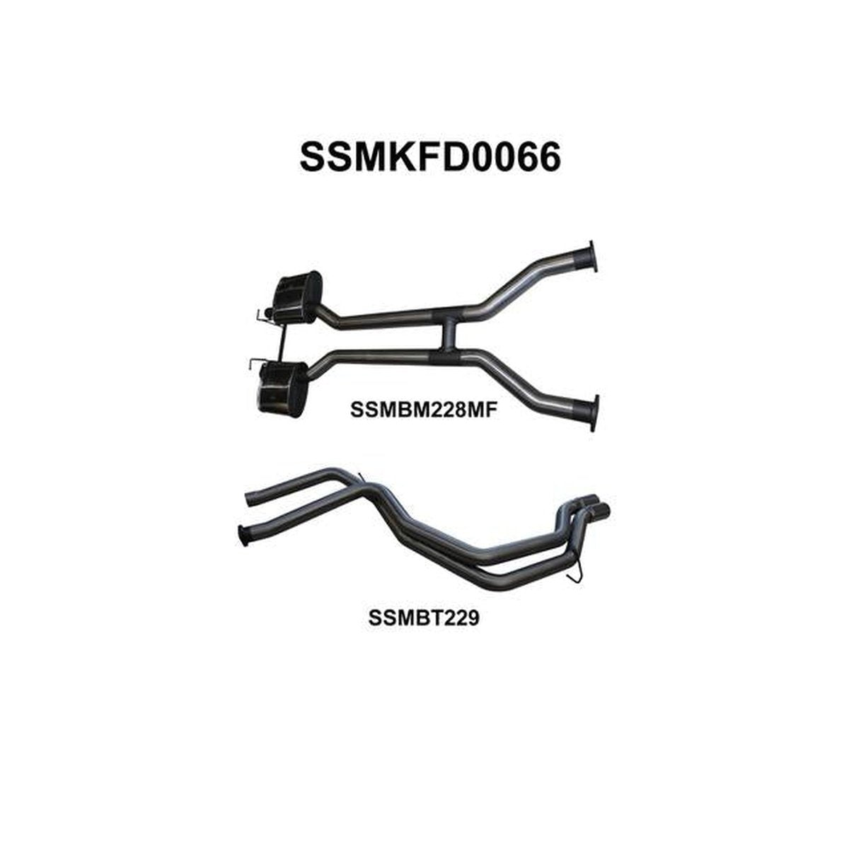 Manta 2.5" Catback Exhaust Fits Falcon AU V8 IRS Sdn