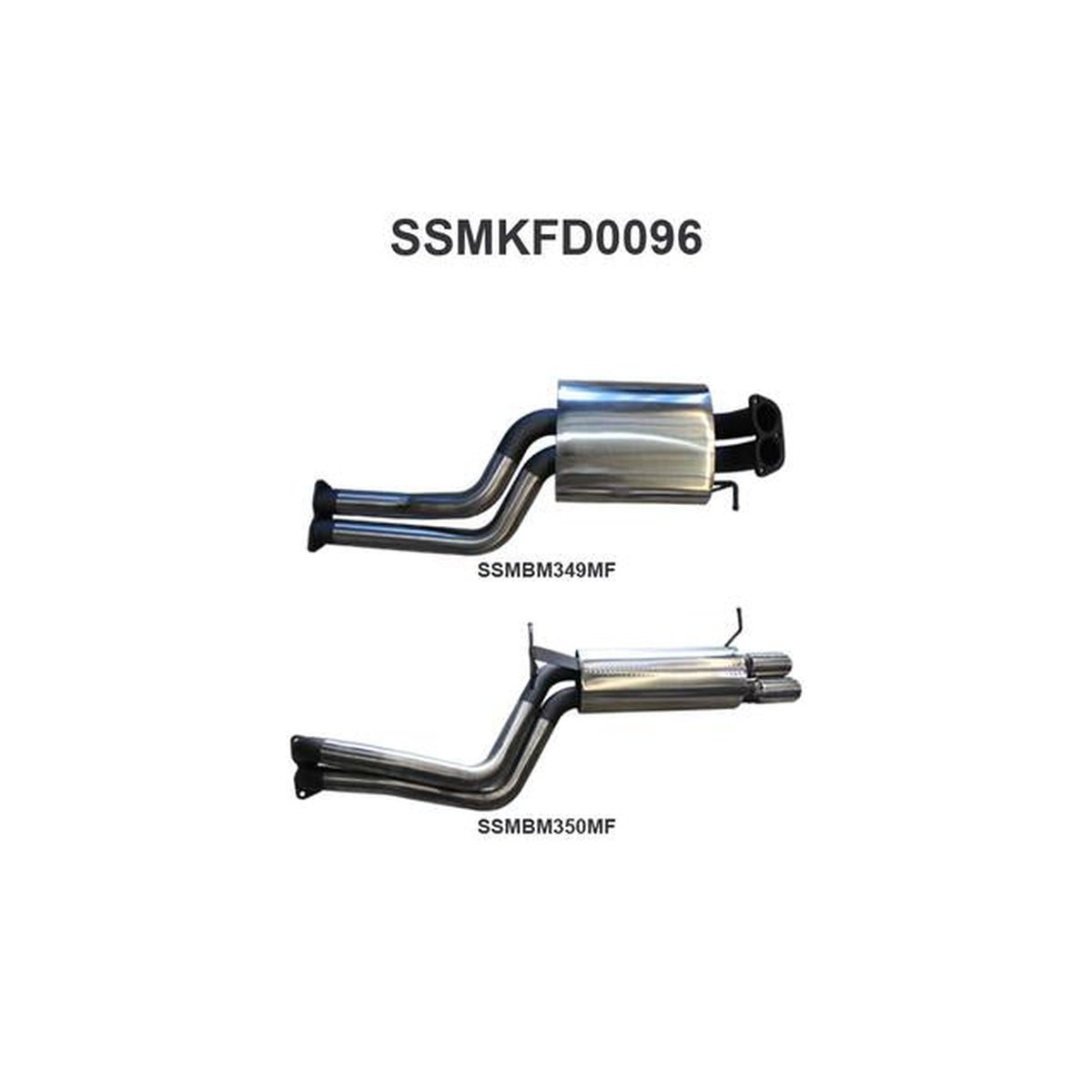 Manta 2.5" Dual Exhaust Cat Back Quiet Fits Falcon BA BF XR6 Turbo