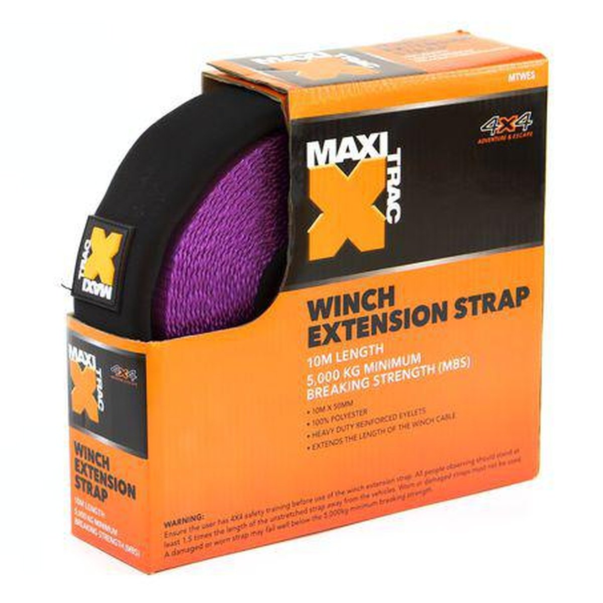 Maxi Trac 4x4 Winch Extension Strap 10m 5000KG
