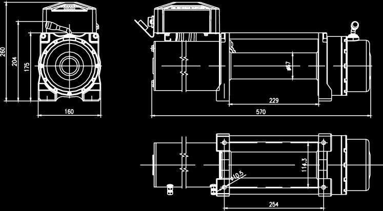 Mean Mother 4x4 Edge Electric Winch 9500lb EW9500