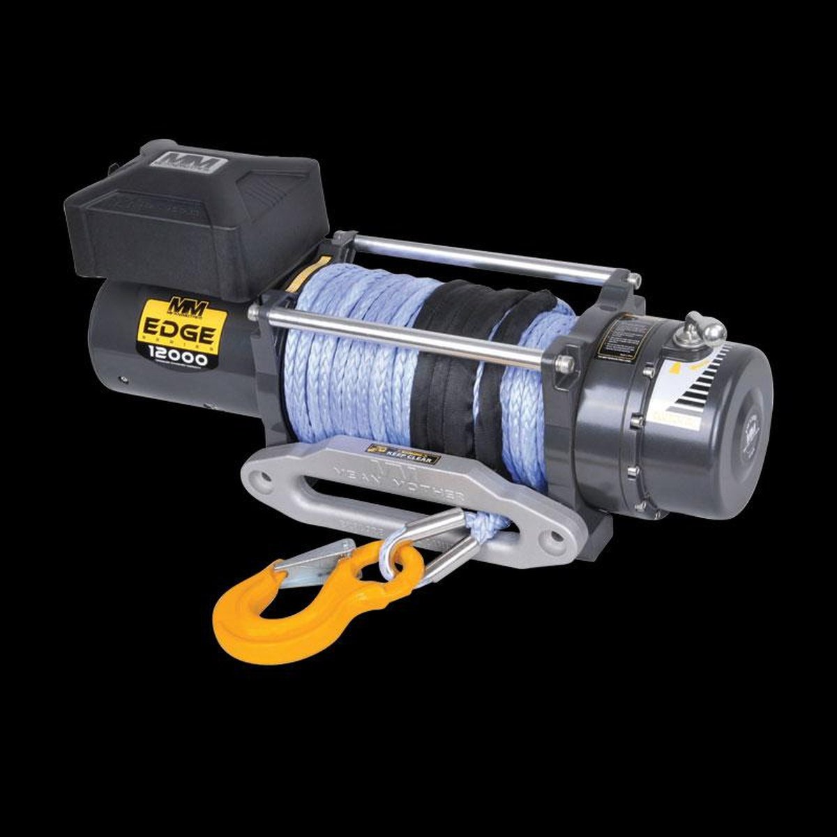 Mean Mother 4x4 Edge Electric Winch 12000lb Synthetic Rope EW12000S
