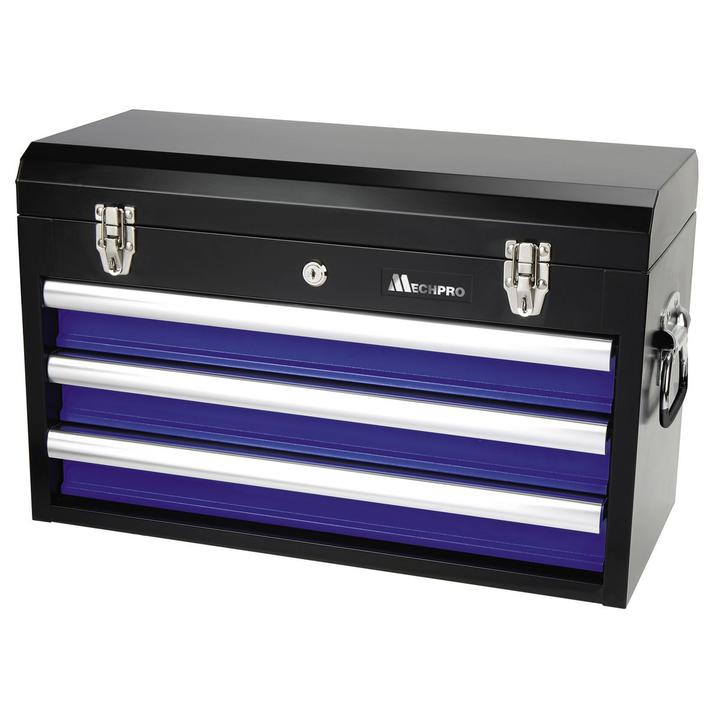 Mechpro Tool Kit with 3 Drawer Chest 1/4In, 3/8In & 1/2In Drive 248pc