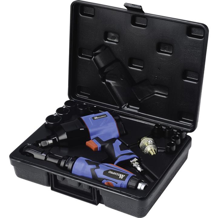 Mechpro Air Ratchet & Impact Wrench Kit 16pc