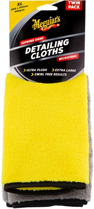 Meguiars Supreme Shine Detailing Cloth Twin Pack AX2020