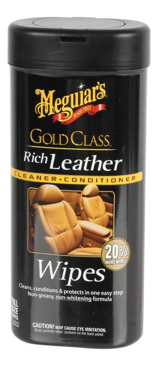 Meguiars Gold Class Rich Leather Wipes 25pk G10900