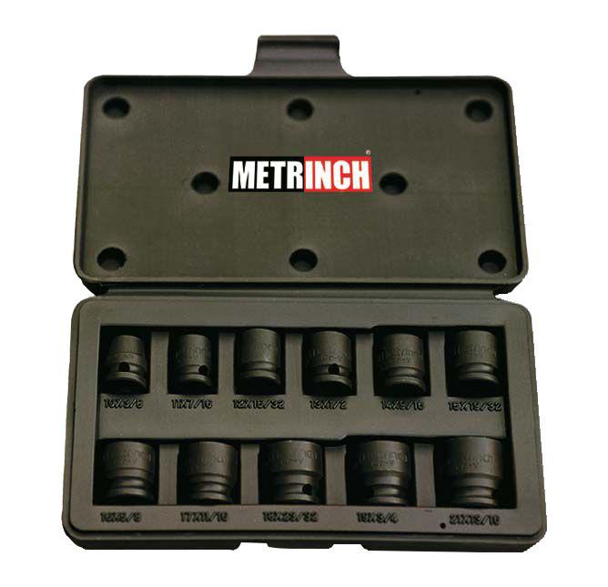 METRINCH Impact Socket Set 3/8" Drive 11Pc MET-2300