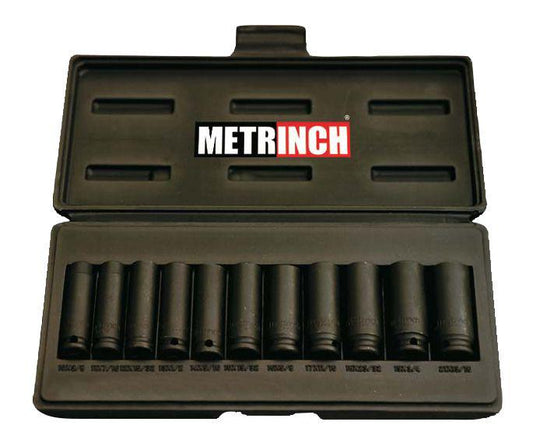 METRINCH Deep Impact Socket Set 3/8" Drive 11Pc MET-2305