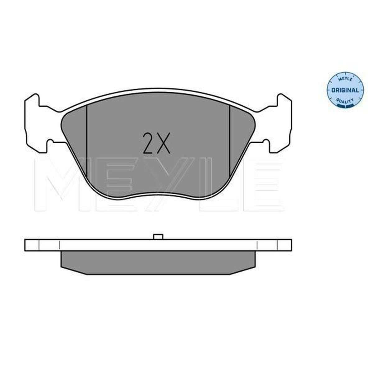 MEYLE Original Brake Pad Set Front 025 216 3619/W