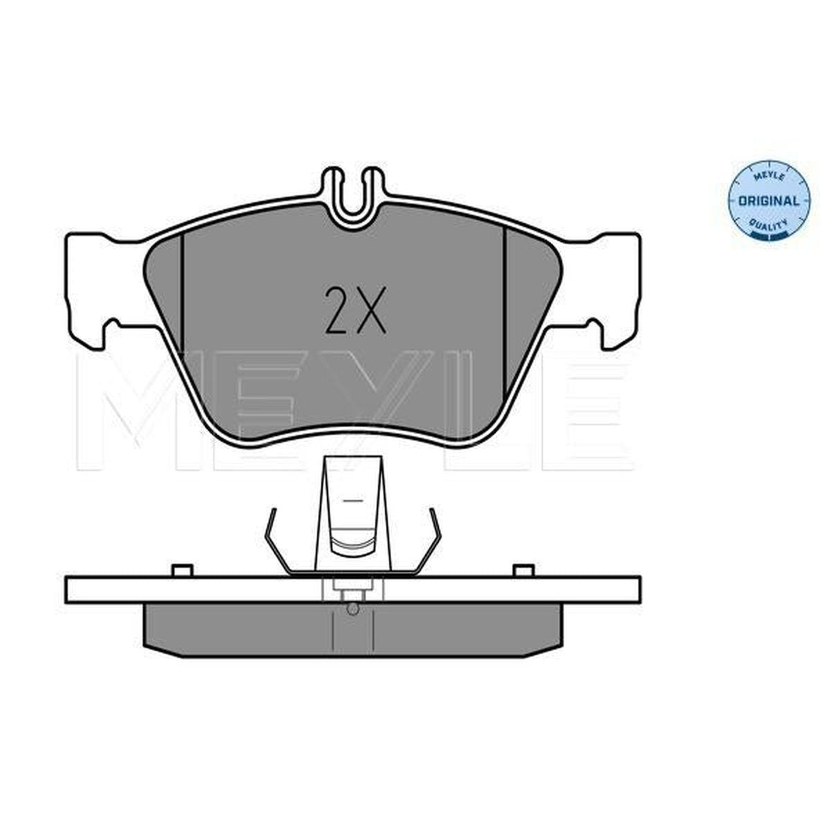 MEYLE Original Brake Pad Set Front 025 216 6419
