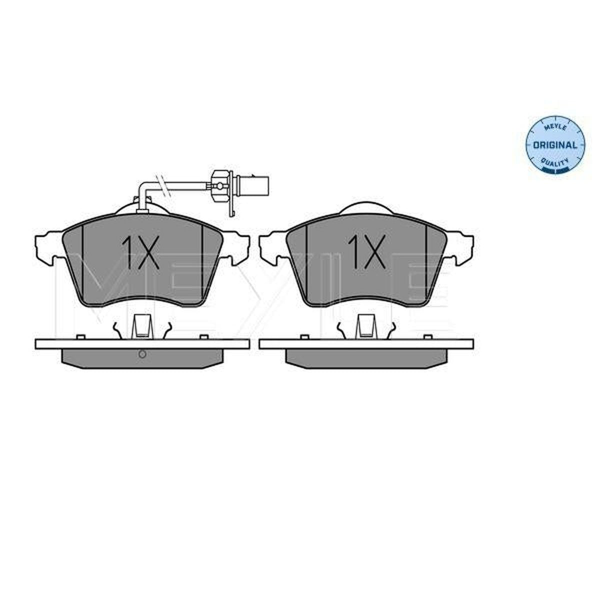 MEYLE Original Brake Pad Set Front 025 218 8519/W
